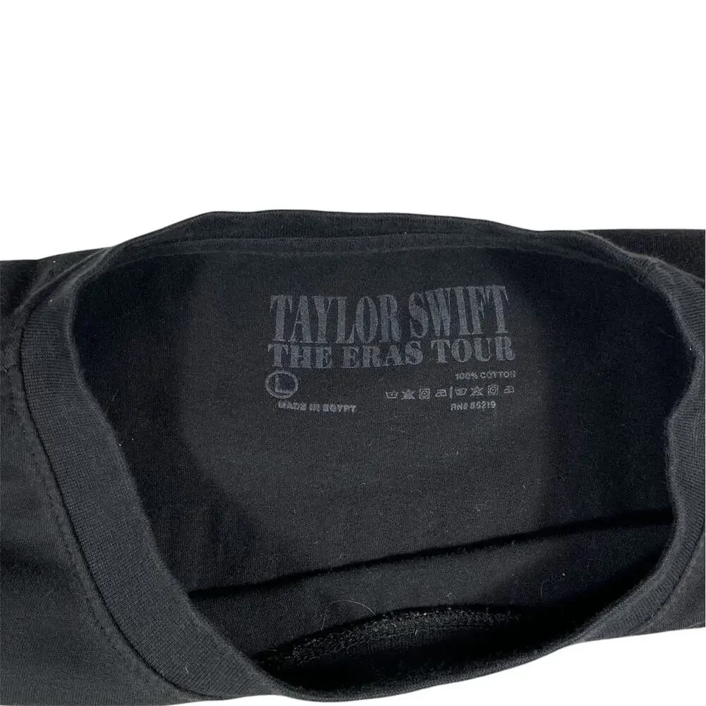 Taylor Swift The Eras Tour Swiftie Concert Merch Women’s Black T-Shirt, Large - Picture 5 of 6